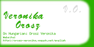 veronika orosz business card